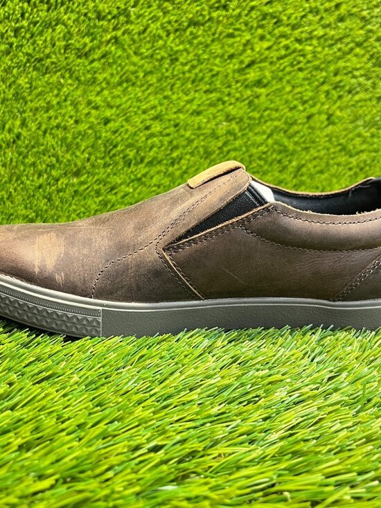 Merrell Barkley Moc Mens Size 7 Brown Black Casual Classic Slip On Loafer Shoes main image 4